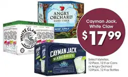Kroger Cayman Jack, White Claw offer