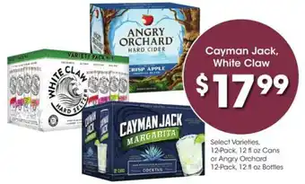 Kroger Cayman Jack, White Claw offer