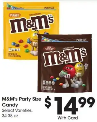 Kroger M&M's Party Size Candy offer