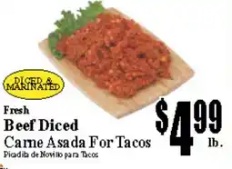 Baja Ranch Fresh Beef Diced offer