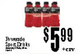 Baja Ranch Powerade Sport Drinks offer