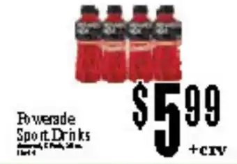 Baja Ranch Powerade Sport Drinks offer