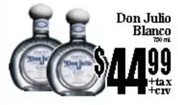 Baja Ranch Don Julio Blanco offer