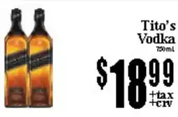 Baja Ranch Tito's Vodka offer