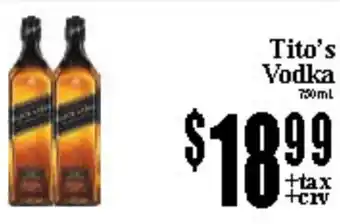 Baja Ranch Tito's Vodka offer