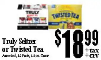 Baja Ranch Truly Seltzer or Twisted Tea offer