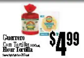 Baja Ranch Guerrero, Flour Tortilla offer