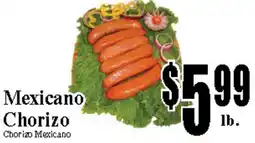 Baja Ranch Mexicano Chorizo offer