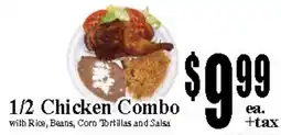 Baja Ranch 1/2 Chicken Combo offer