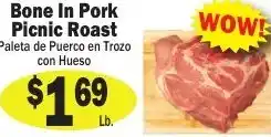 Sellers Bros Bone In Pork Picnic Roast offer