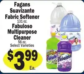 Sellers Bros Fagans Suavizante Fabric Softener, Fabuloso Multipurpose Cleaner offer