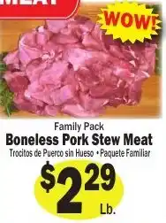 Sellers Bros Boneless Pork Stew Meat offer