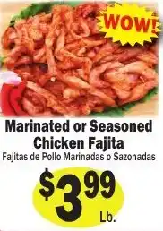 Sellers Bros Marinated or Seasoned Chicken Fajita offer