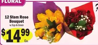 Sellers Bros 12 Stem Rose Bouquet offer