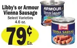 Sellers Bros Libby's or Armour Vienna Sausage offer