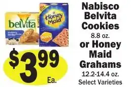 Sellers Bros Nabisco Belvita Cookies or Honey Maid Grahams offer