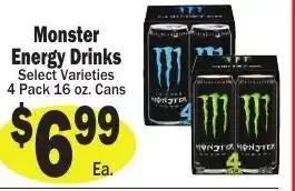 Sellers Bros Monster Energy Drinks offer