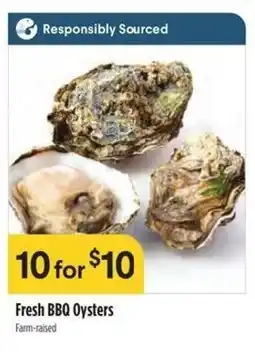 Raley's Fresh BBQ Oysters offer