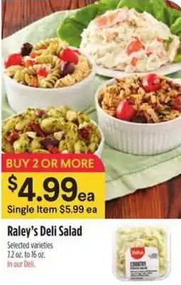 Raley's Raley's Deli Salad offer
