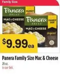 Raley's Panera Family Size Mac & Cheese offer