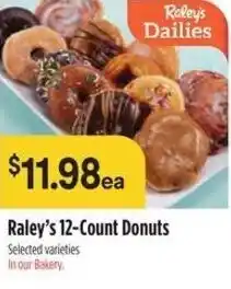 Raley's Raley's 12-count donuts offer