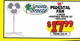 Ollie's Sarasota Breeze 16 PEDESTAL FAN offer