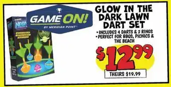 Ollie's GLOW IN THE DARK LAWN DARK SET offer