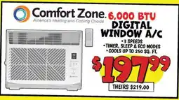 Ollie's America's Heating and Cooling Choice 6,000 BTU DIGITAL WINDOW A/C offer