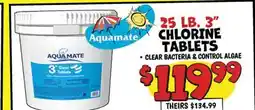 Ollie's Aquamate 25 LB. 3 CHLORINE TABLETS offer