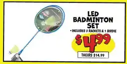 Ollie's LED BADMINTON SET offer