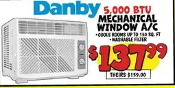 Ollie's Danby 5, 000 BTU MECHANICAL WINDOW A/C offer