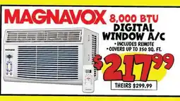 Ollie's MAGNAVOX 8, 000 BTU DIGITAL WINDOW A/C offer