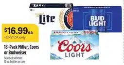Raley's Miller, Coors or Budweiser offer