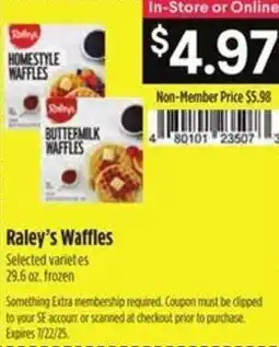 Raley's Raley's waffles offer