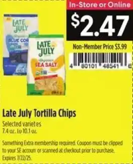 Raley's Late July Tortilla Chips offer