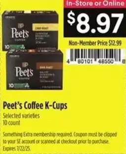 Raley's Peet's Coffee K-Cups offer