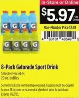 Raley's Gatorade sport drink offer