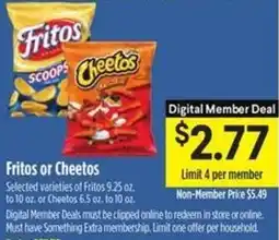 Raley's Fritos or Cheetos offer