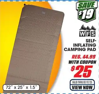 Big 5 World Famous Sports Self-Inflating Sleeping Pad offer