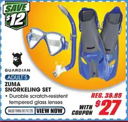 Big 5 Guardian Zuma Adult Snorkeling Set offer