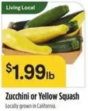 Raley's Zucchini or yellow squash offer