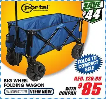 Big 5 Portal Big Wheel Folding Wagon offer