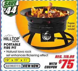 Big 5 Hilltop Gear Portable Fire Pit offer