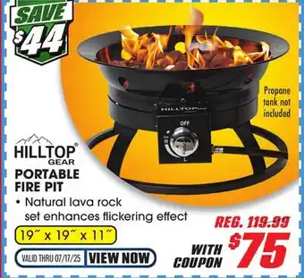 Big 5 Hilltop Gear Portable Fire Pit offer