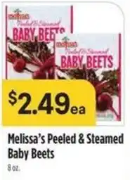 Raley's Melissa's peeled & steamed baby beets offer