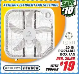 Big 5 LOMI 20 Portable Box Fan offer