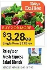 Raley's Raley's or fresh express salad blends offer