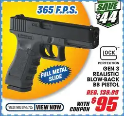 Big 5 Umarex Glock 17 Gen 3 Realistic Blow-Back BB Pistol offer