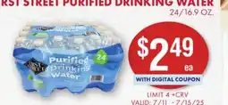 Smart & Final FIRST STREET PURIFIED DRINKING WATER offer
