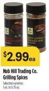 Raley's Nob Hill Trading Co. Grilling Spices offer